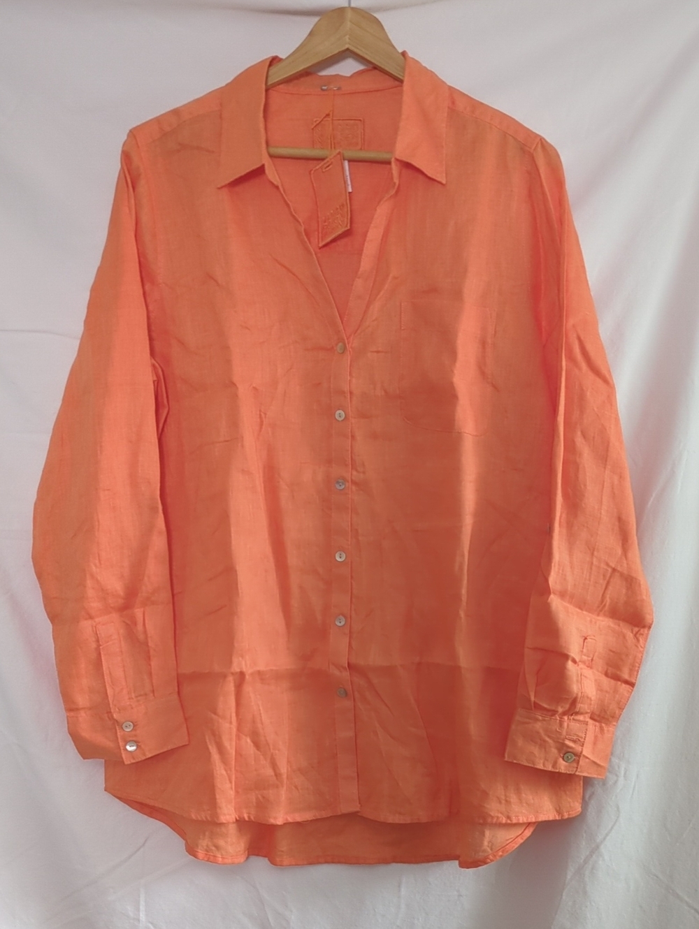 Sigrid Olsen Lightweight Button-Down Linen Shirt